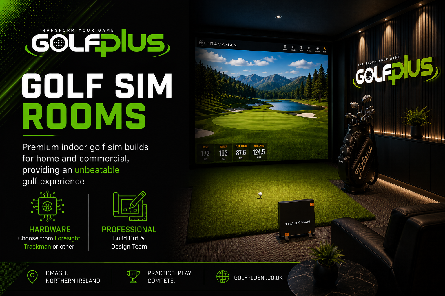 Golf sim room Builds